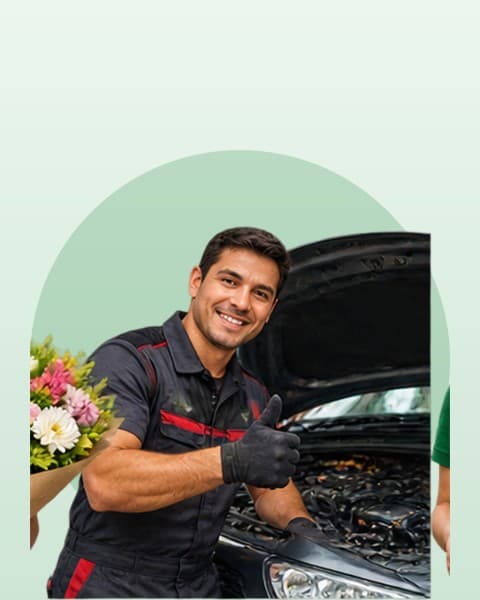 Ilustración de un mecánico