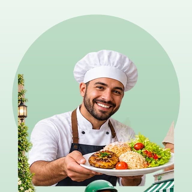 Retrato de una persona que cocina
